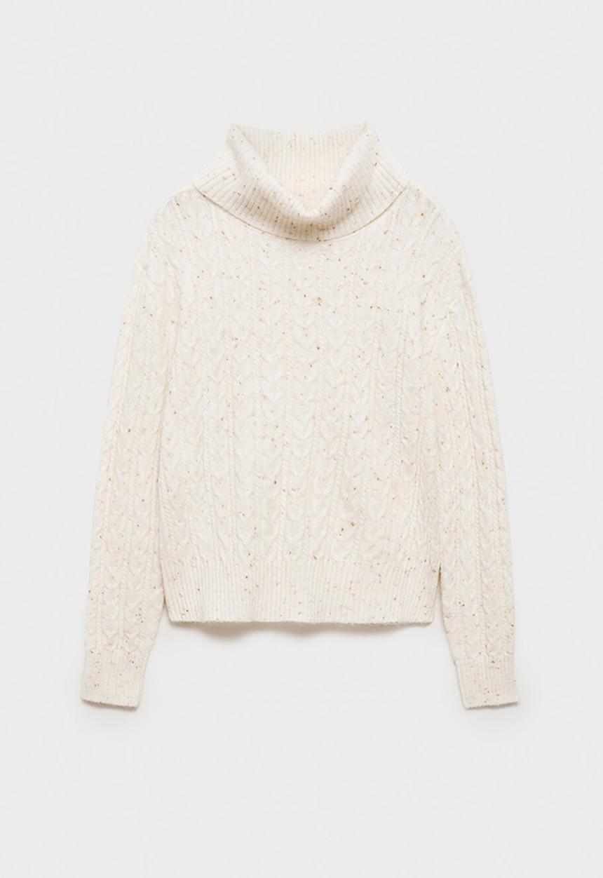 MANGO - Sweater trenzi - light beige