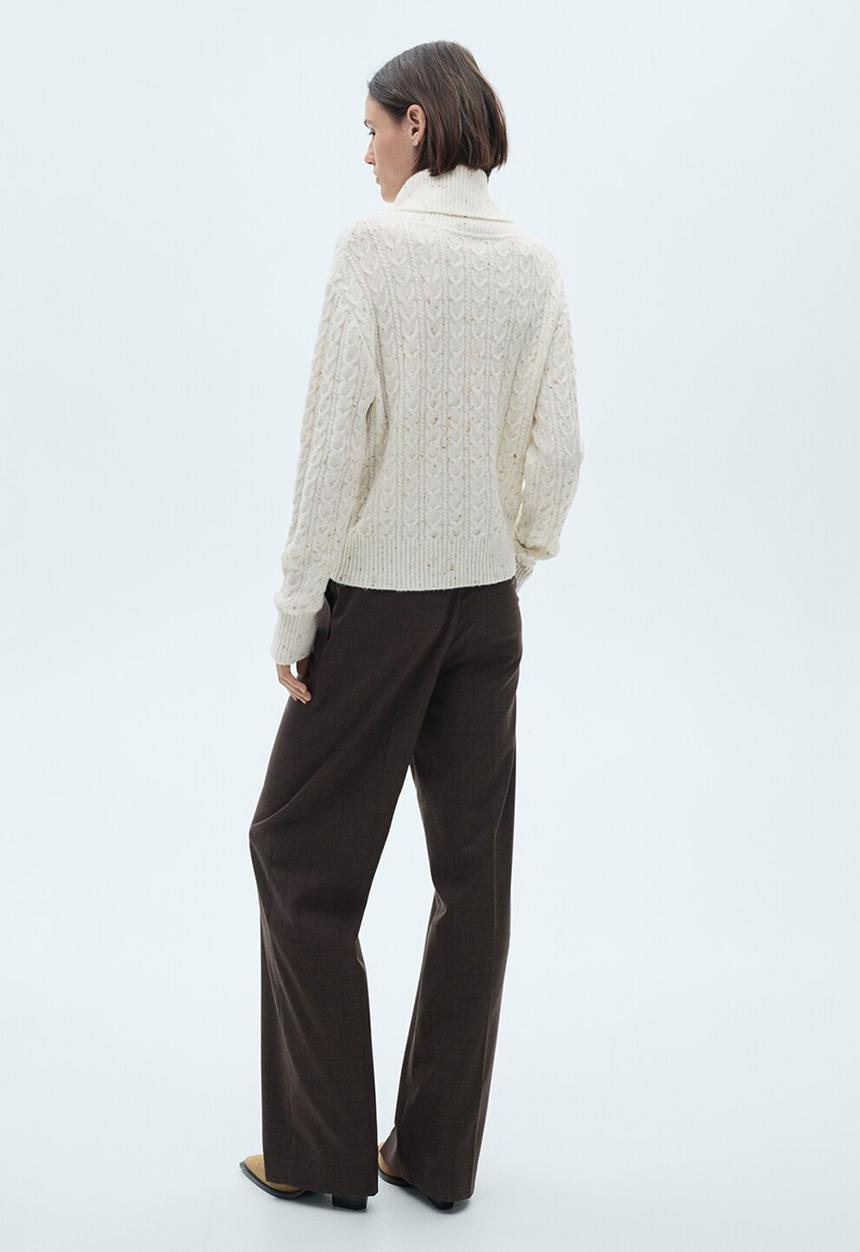 MANGO - Sweater trenzi - light beige