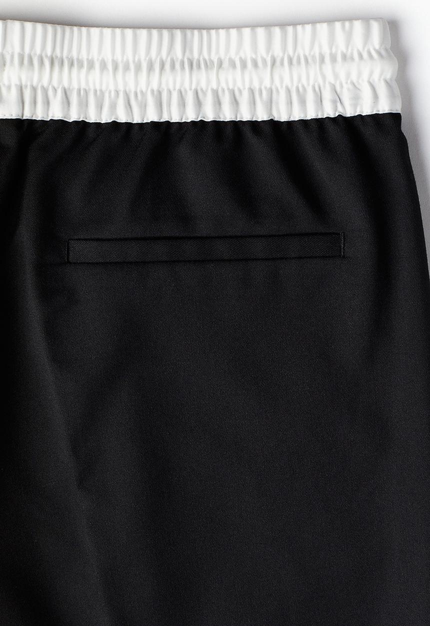H&M - Wide pull-on trousers - black