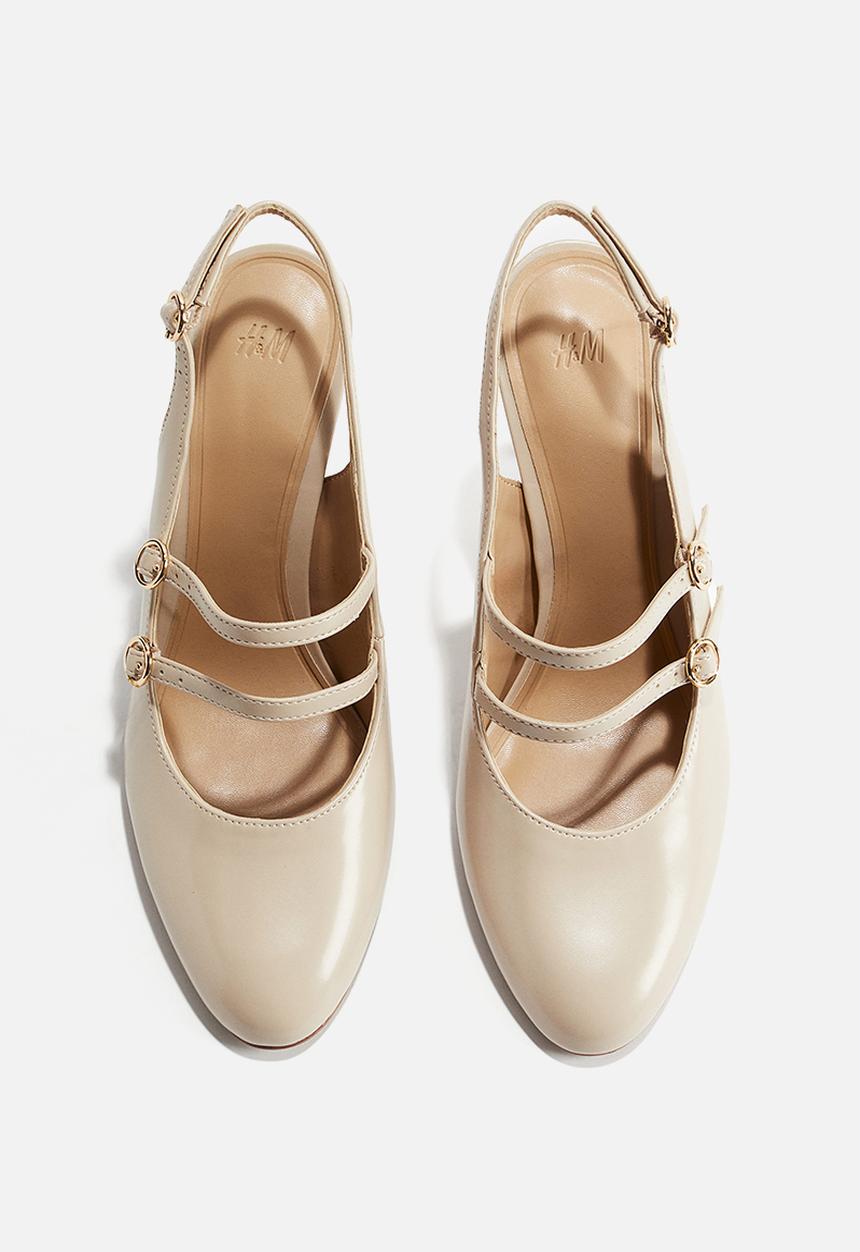 H&M - Slingback court shoes - light beige
