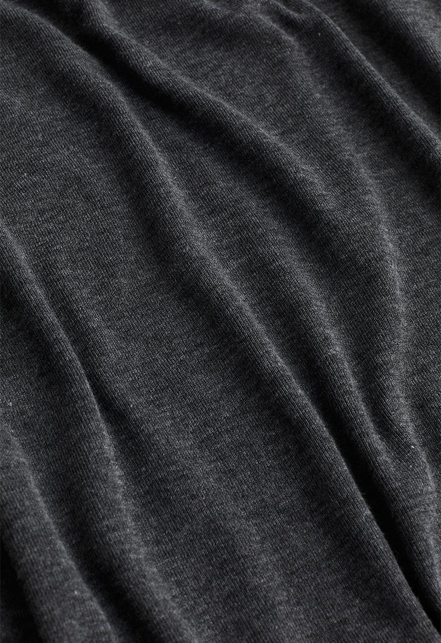 H&M - Sheer jersey top - dark grey marl
