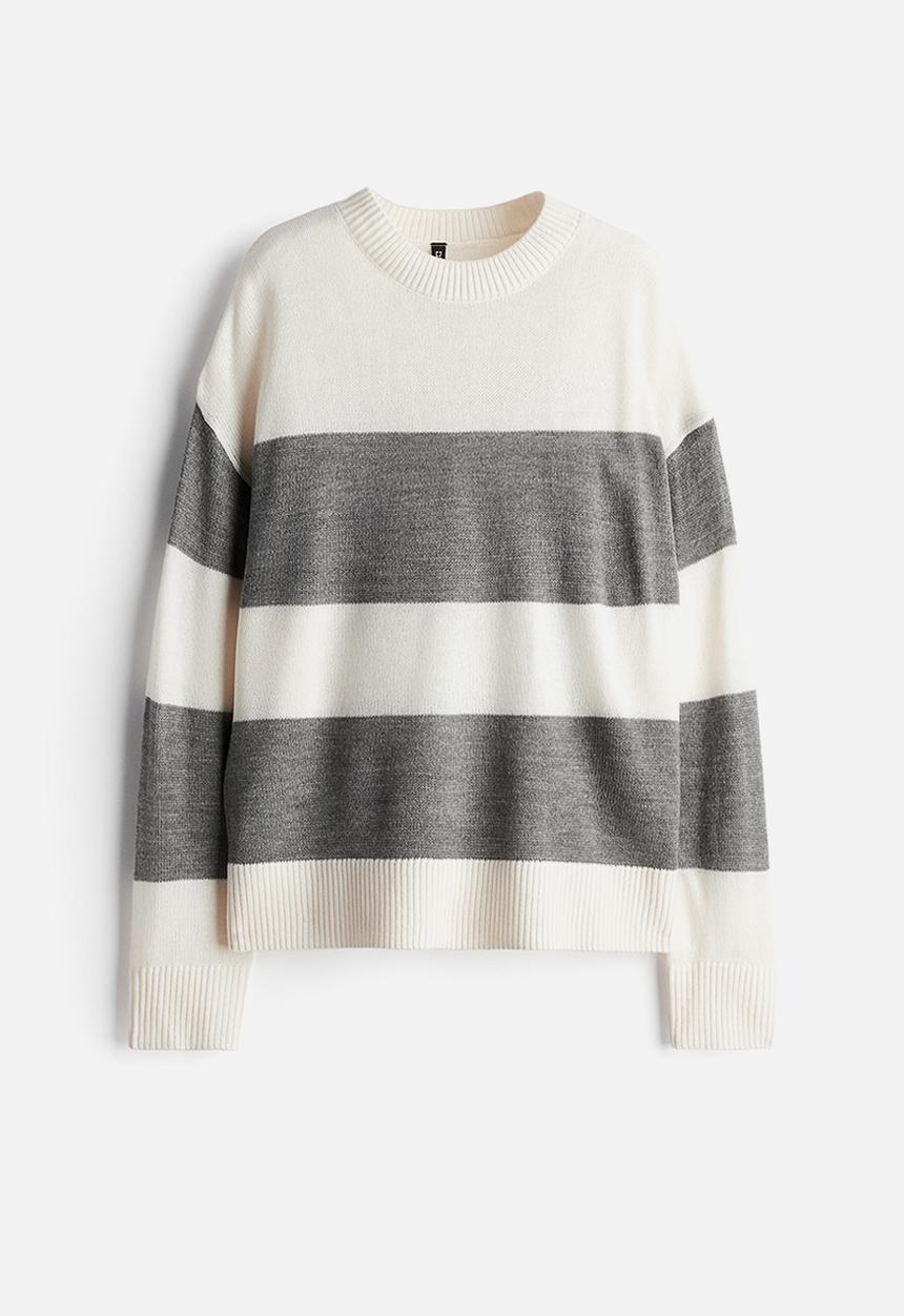 H&M - Jumper - cream striped