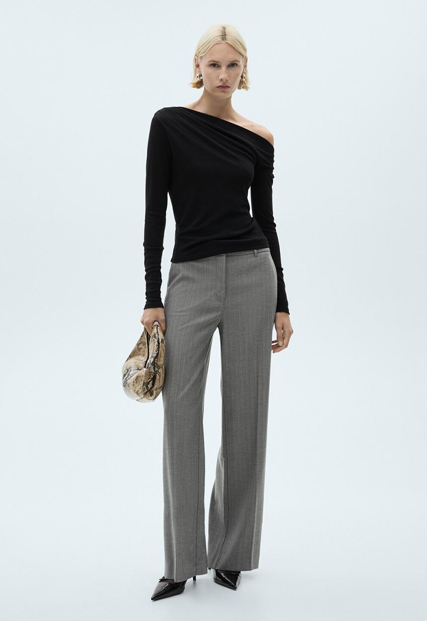 MANGO - T-Shirt dakota - black