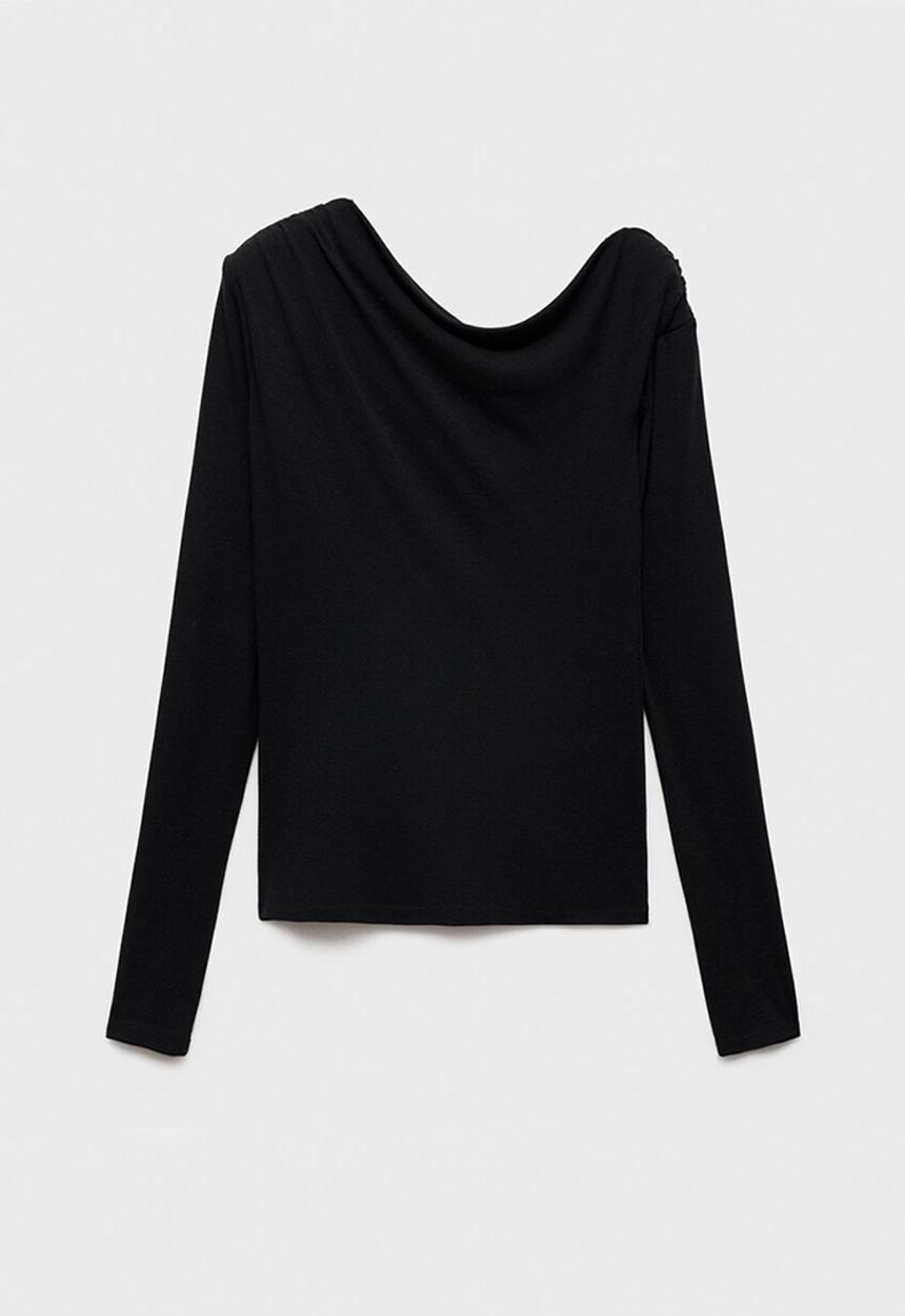 MANGO - T-Shirt dakota - black