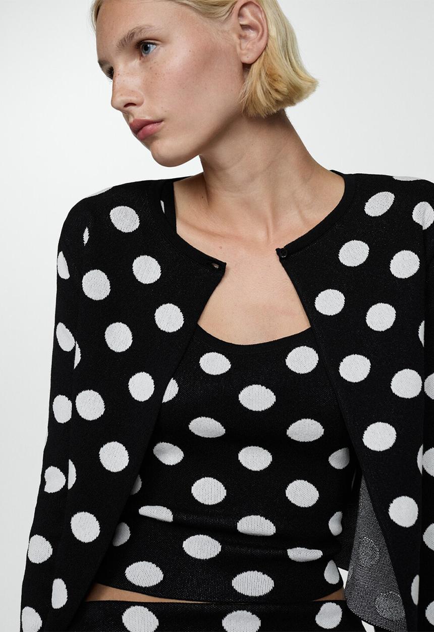 MANGO - Top dali - black