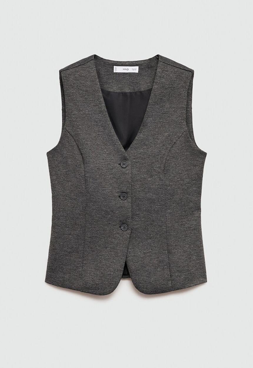 MANGO - Vest Jesse -  Grey