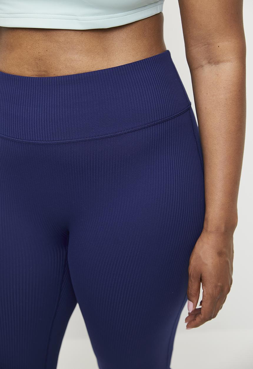 Cotton On - Plus Reform Rib Flare - Heritage Blue