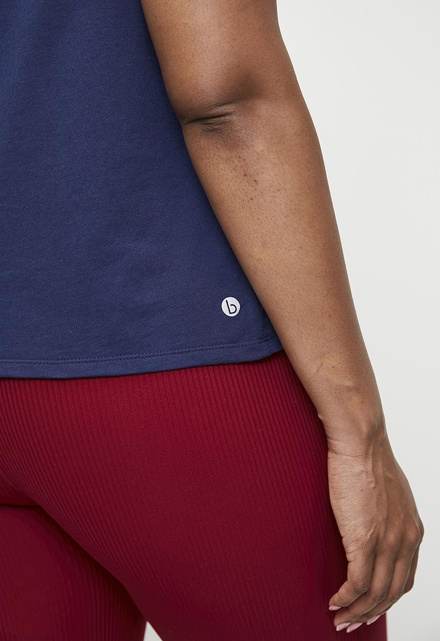 Cotton On - Plus Active Graphic Crew Tank - Heritage Blue