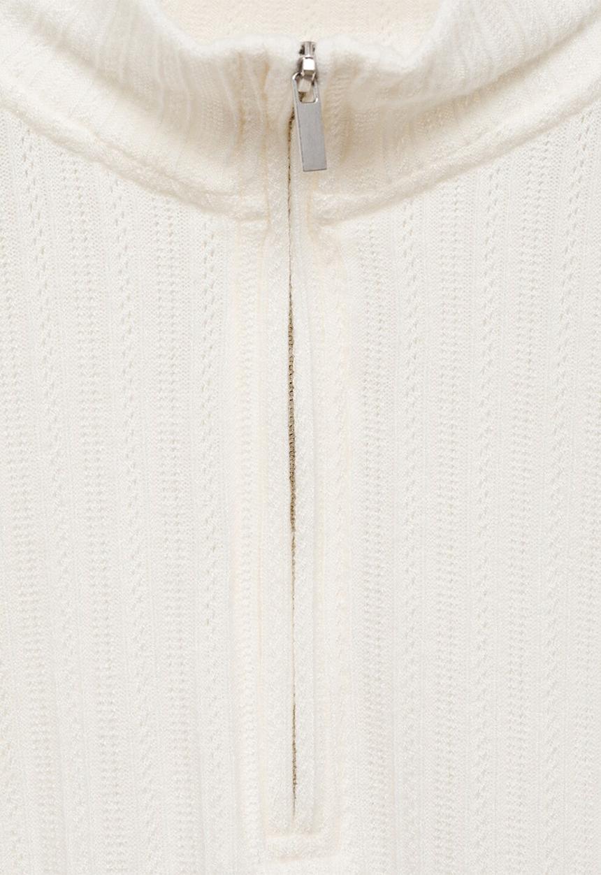 MANGO - Sweatshirt Pointel - Natural