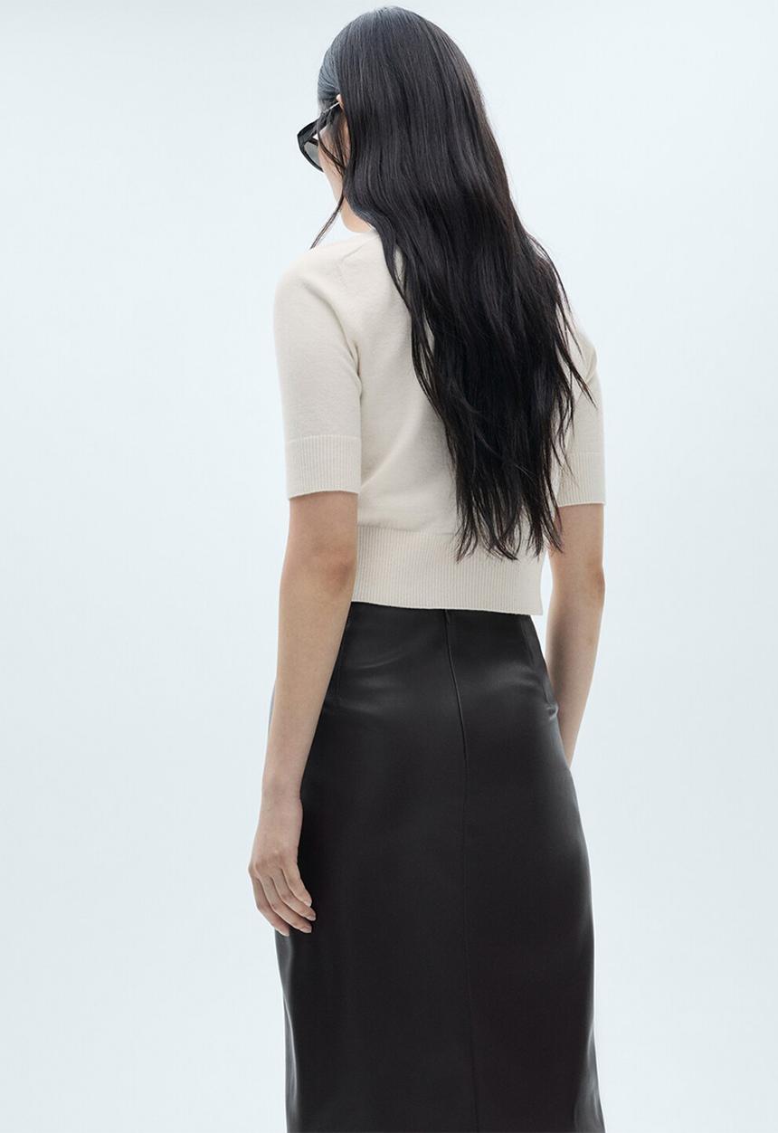 MANGO - Sweater Nuria -  Light/Pastel Brown