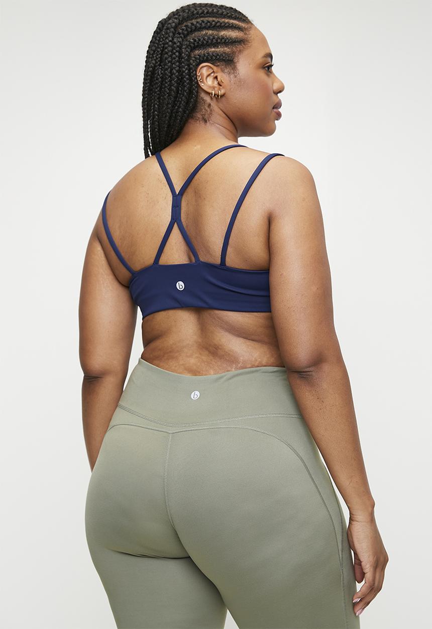 Cotton On - Plus Strappy Sports Crop - Heritage Blue