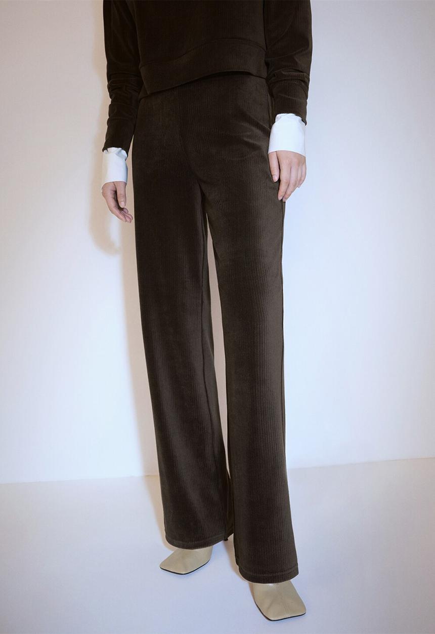 MANGO - Trousers pana - beige/khaki