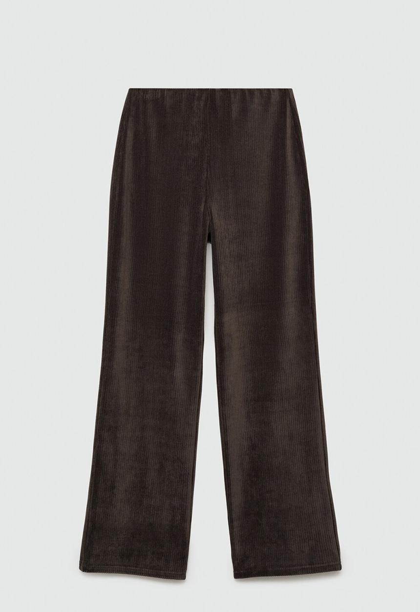MANGO - Trousers pana - beige/khaki