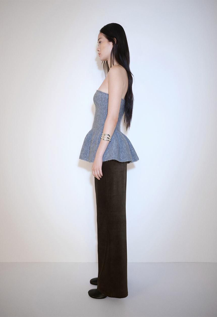 MANGO - Trousers pana - beige/khaki