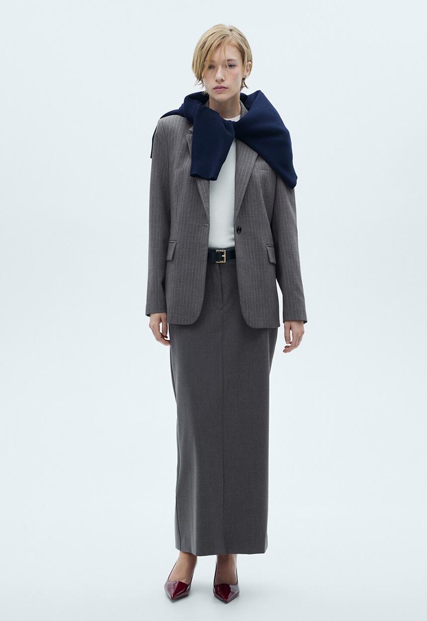 MANGO - Skirt zoey - gray