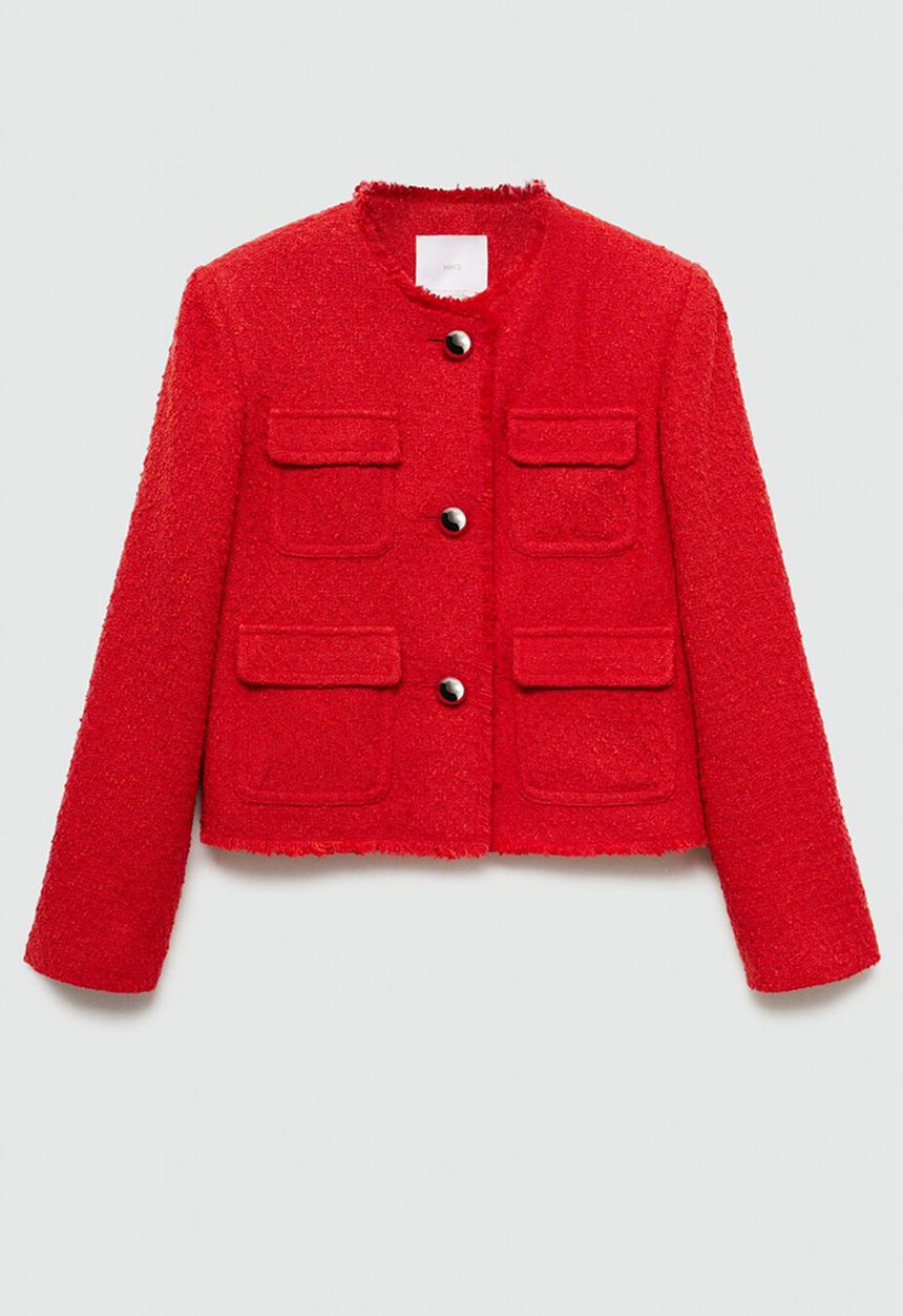 MANGO - Jacket wintour - red