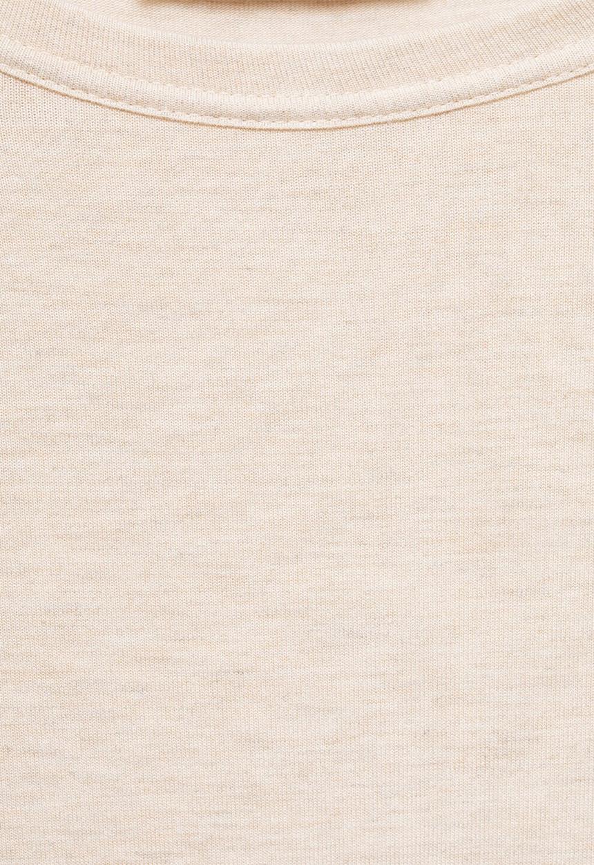 MANGO - Plus T-Shirt Second - Light/Pastel Brown