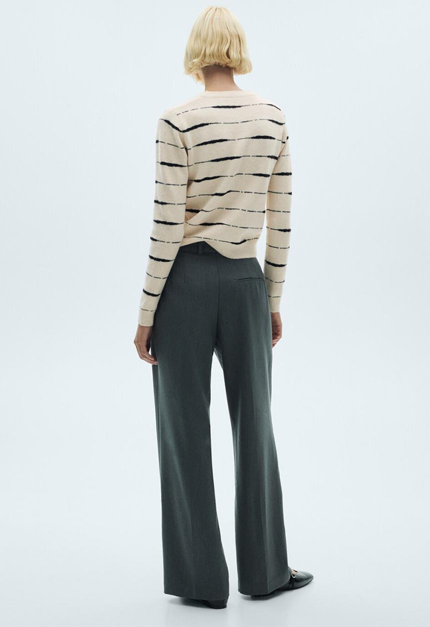 MANGO - Sweater tiger - light pastel brown