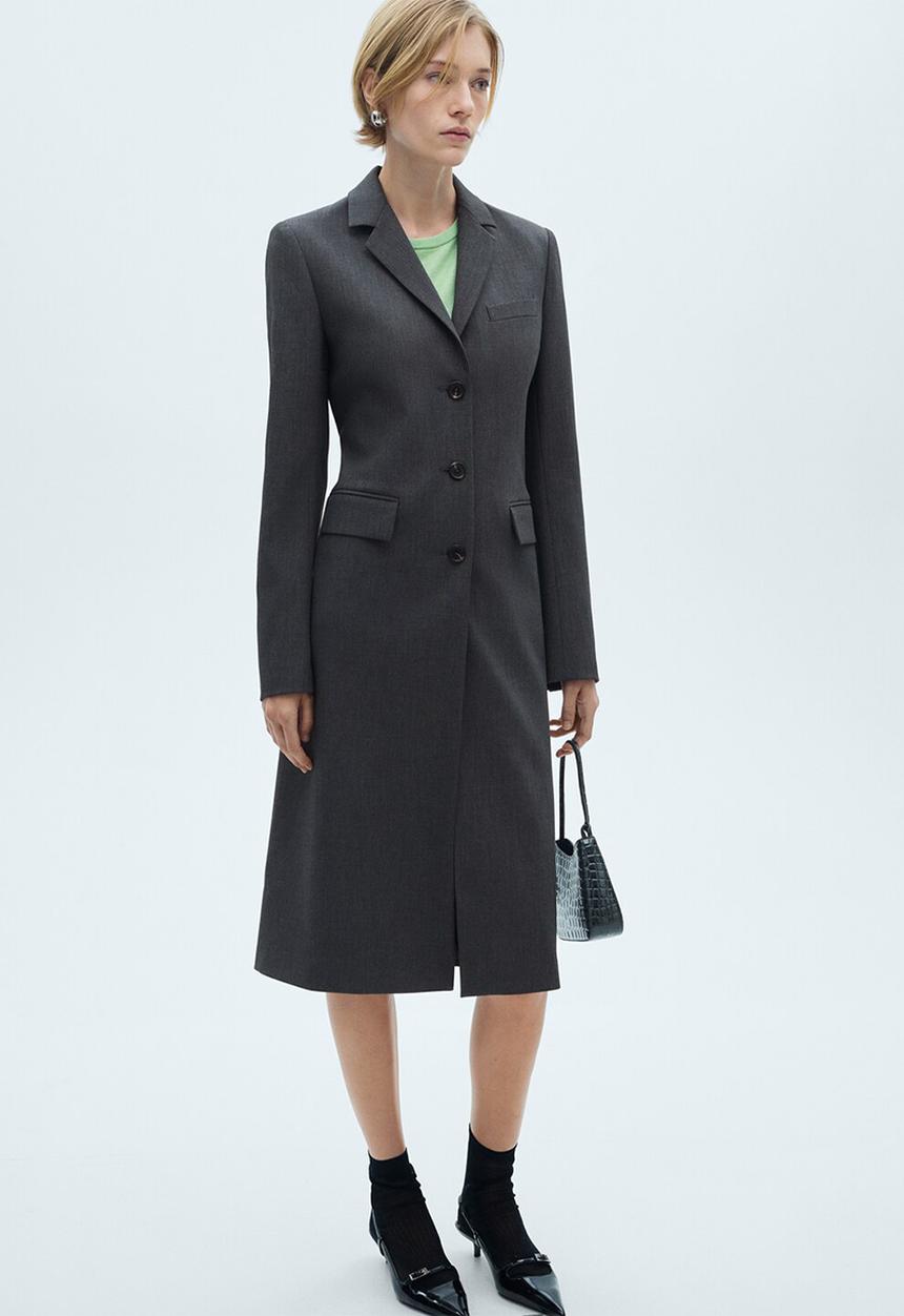 MANGO - Coat Ariete - Gray