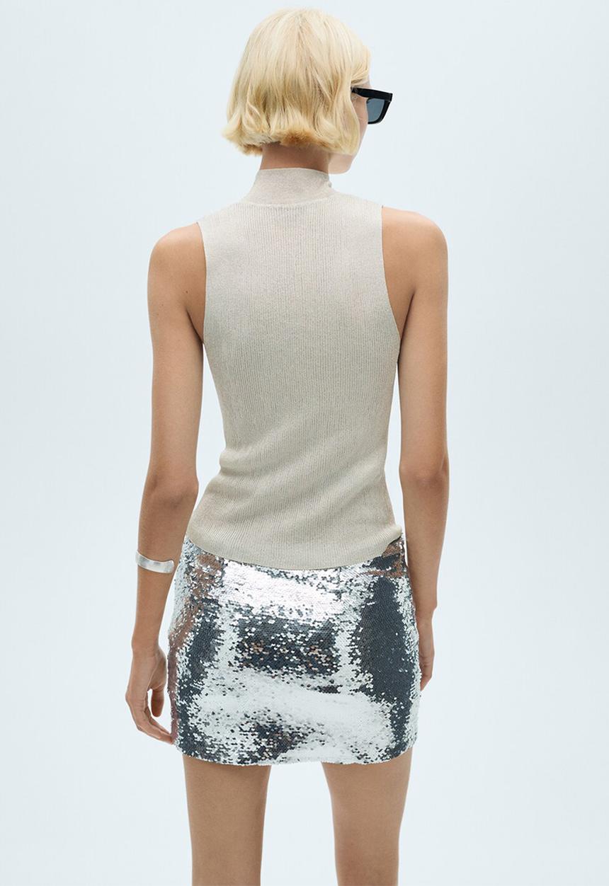 MANGO - Top Tyra - Silver