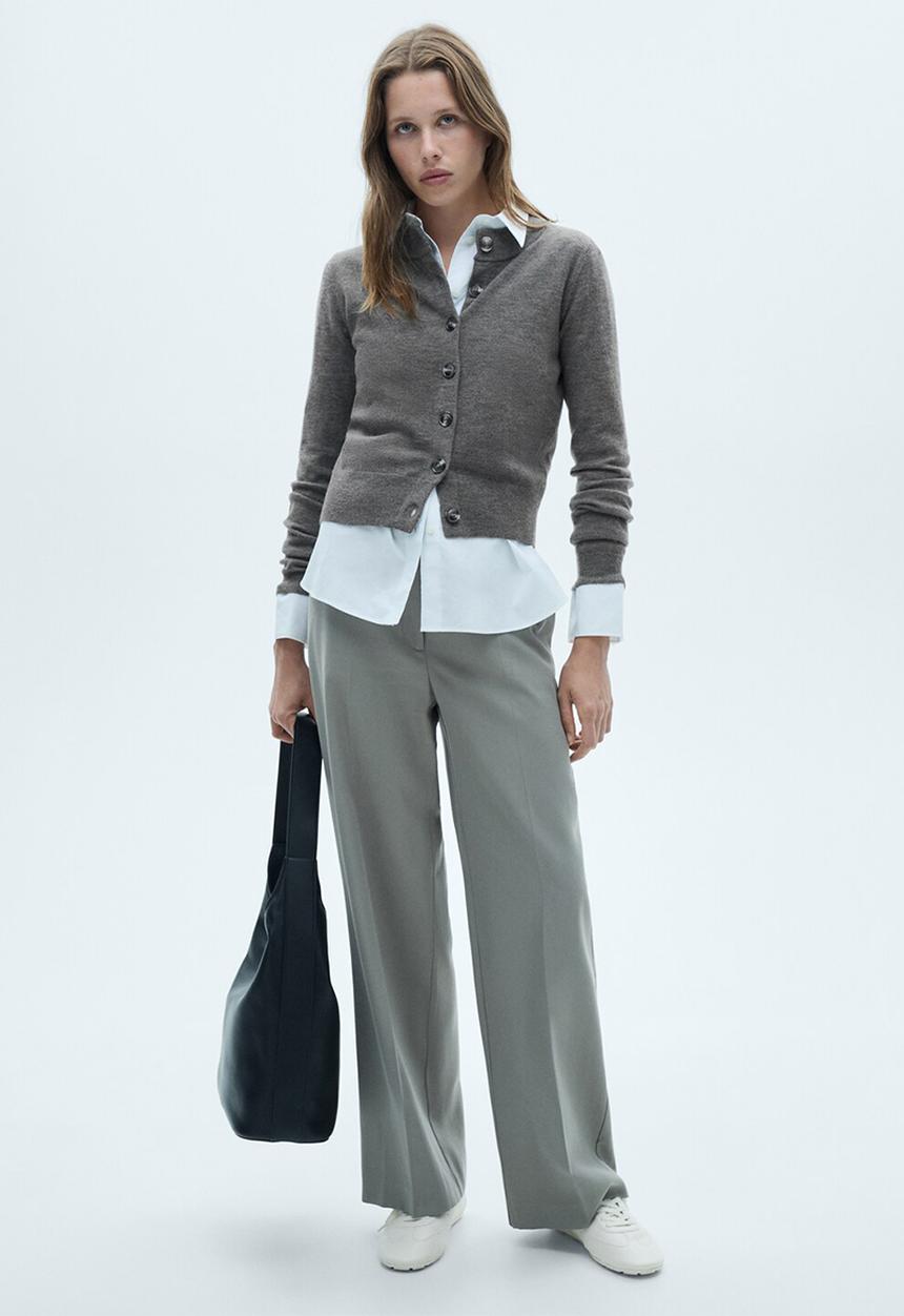 MANGO - Cardigan Nekko - Dark Grey