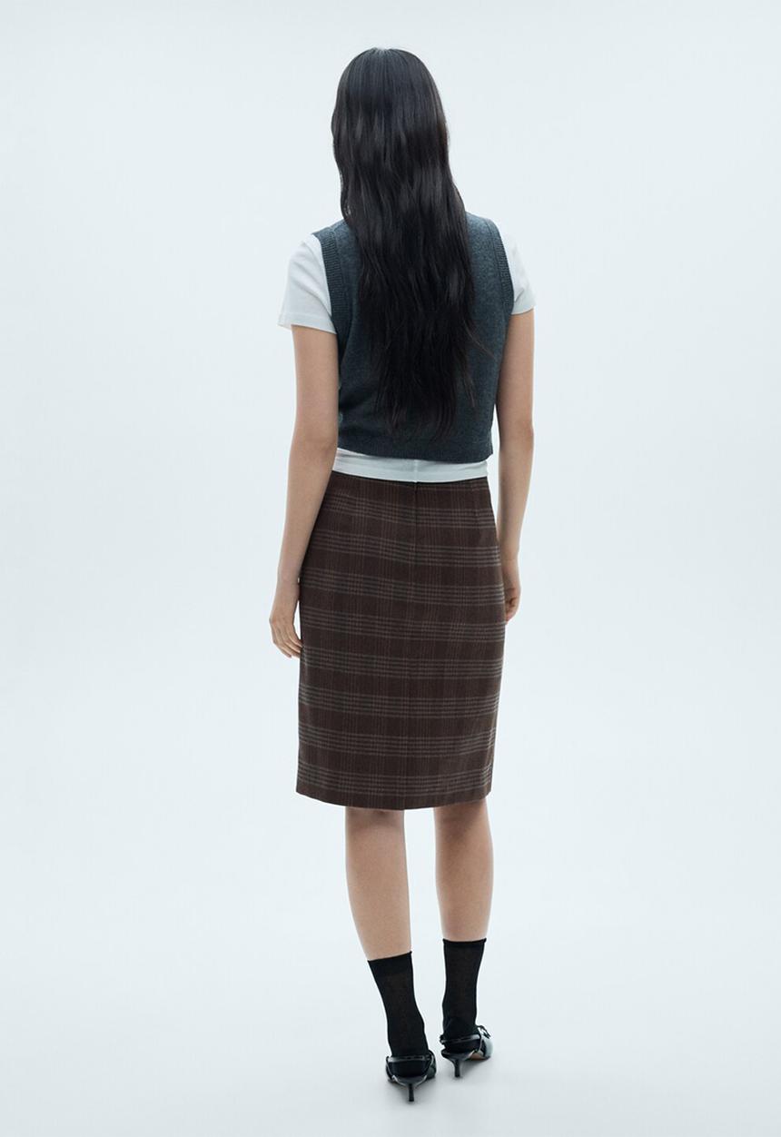 MANGO - Skirt Gales -  Grey