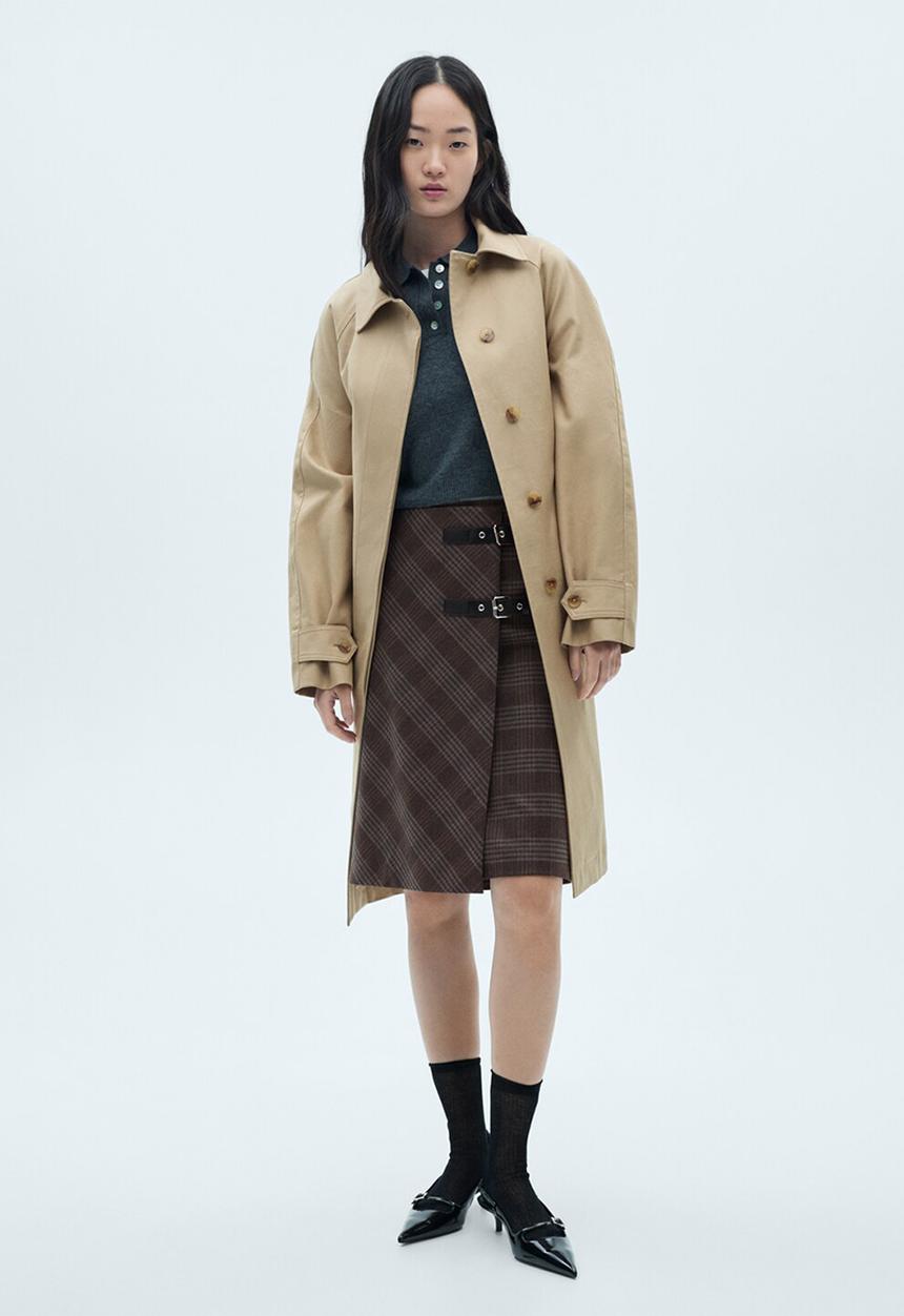 MANGO - Skirt Gales -  Grey
