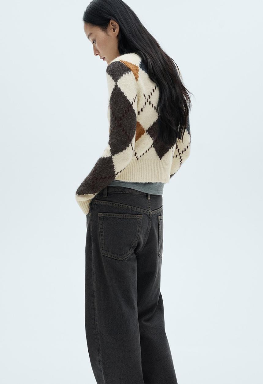 MANGO - Sweater Rombin - Light Beige