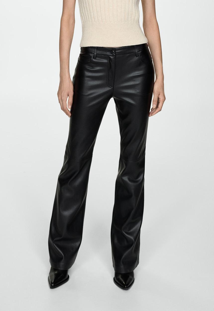 MANGO - Trousers Connie -  Black