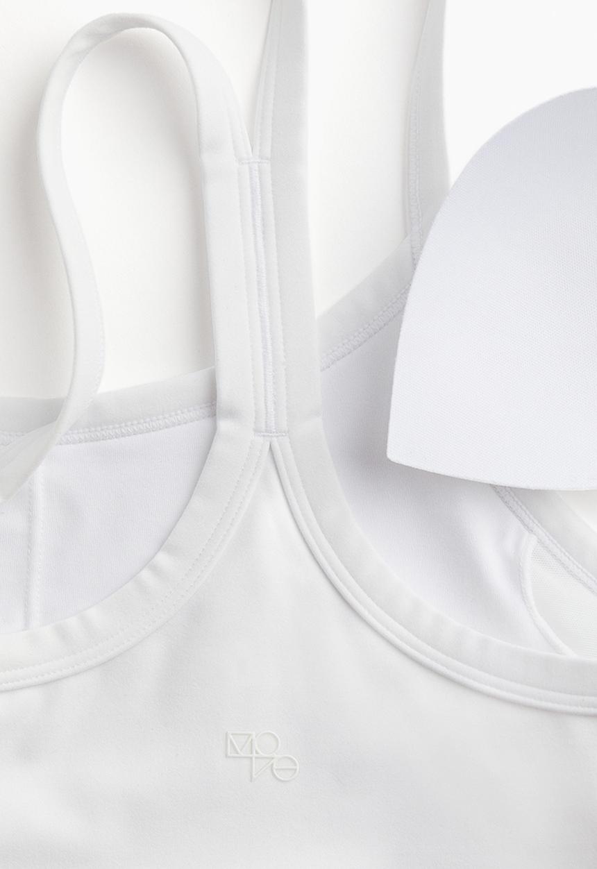 H&M - Medium support sports bra in drymove™ - white
