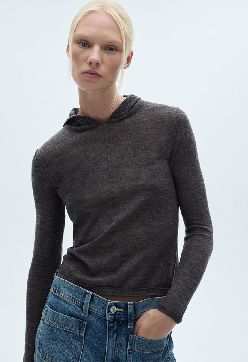 MANGO - Sweater Bulmin - Charcoal