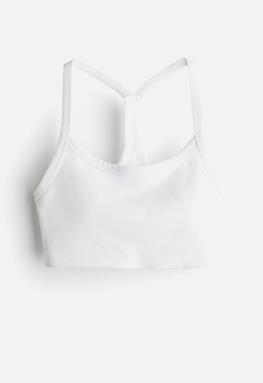 H&M - Medium support sports bra in drymove™ - white