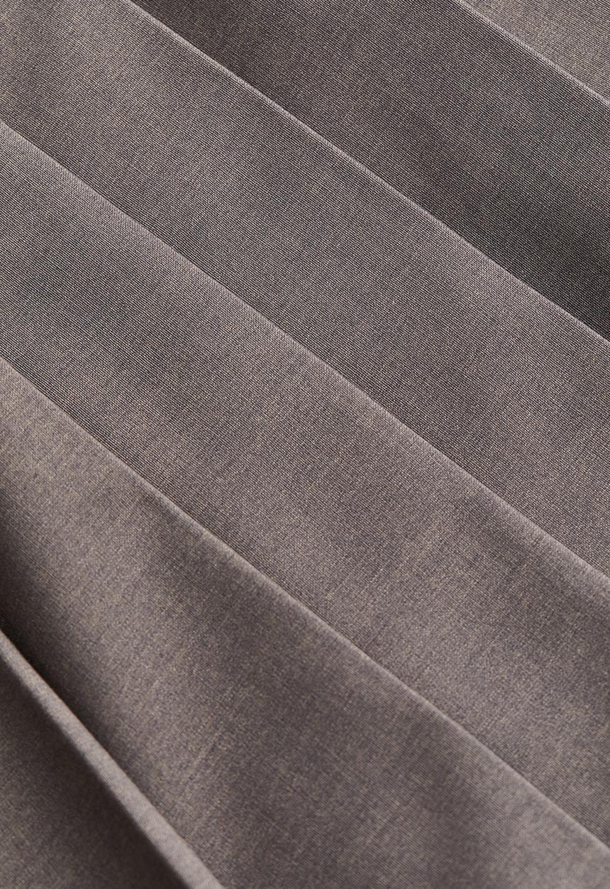 H&M - Pleated mini skirt - grey marl