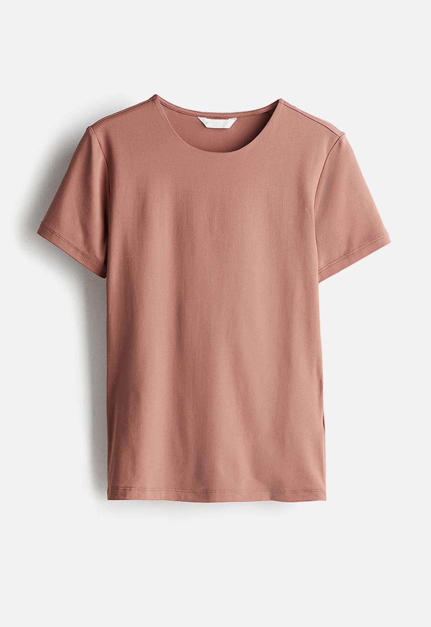 H&M - Fitted top - dusty pink