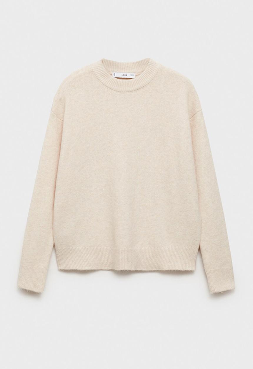 MANGO - Plus Sweater Mariano - Light Pastel Brown