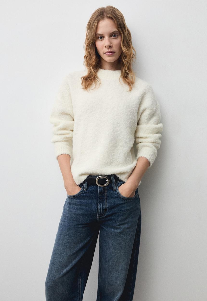 MANGO - Sweater Pumi - Light Beige