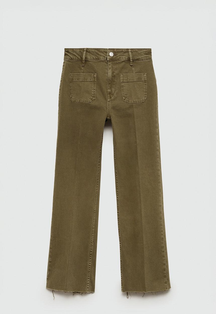 MANGO - Jeans Alex - Beige/Khaki