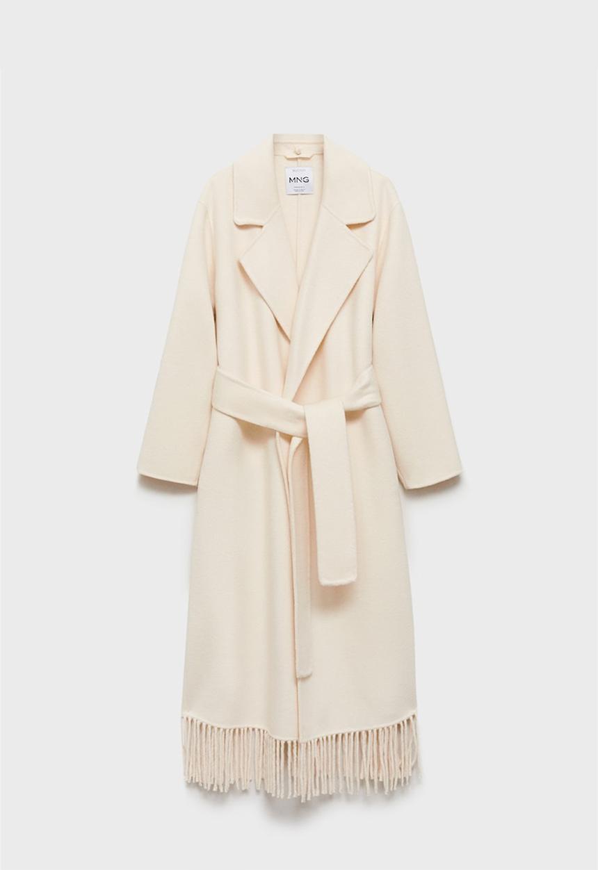 MANGO - Coat Western - Light Beige