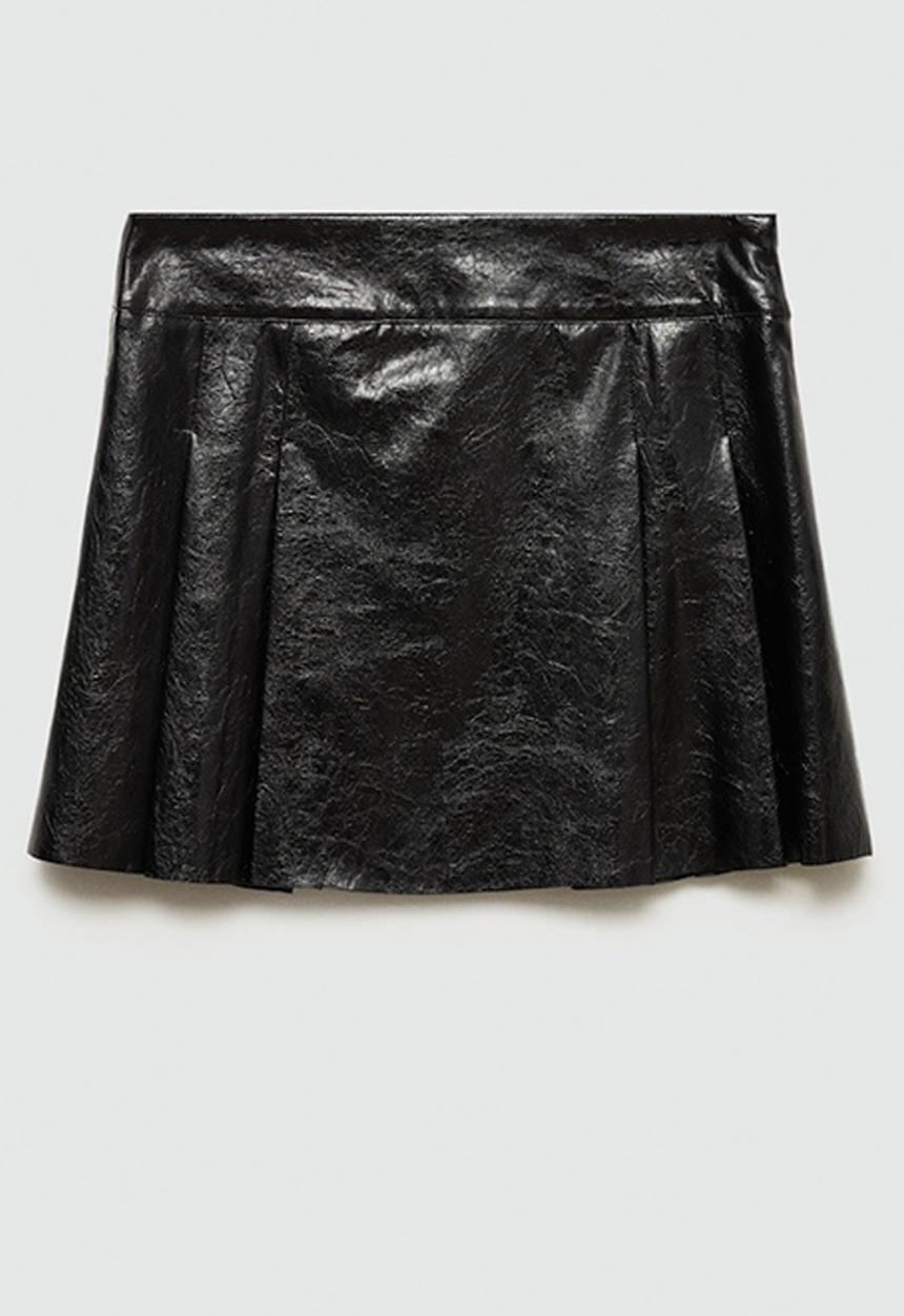 MANGO - Skirt College -  Black