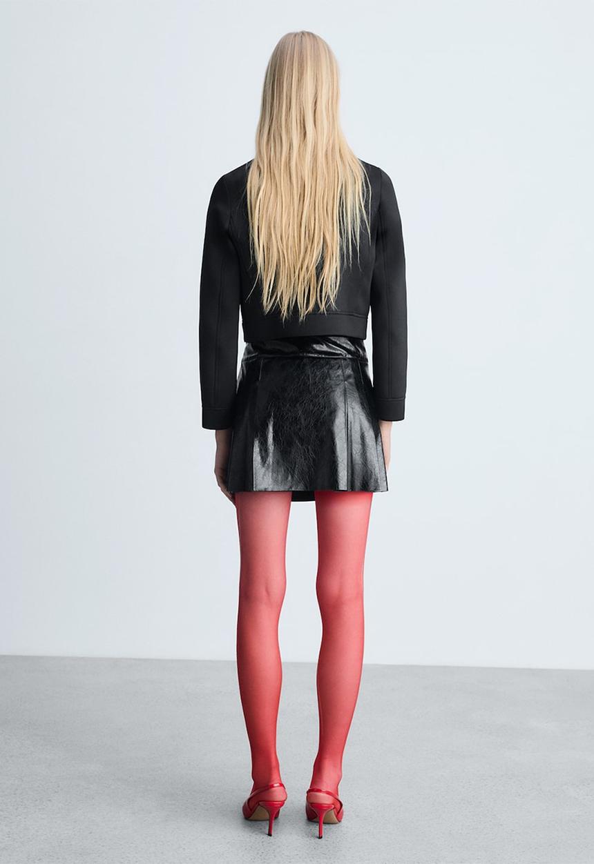 MANGO - Skirt College -  Black