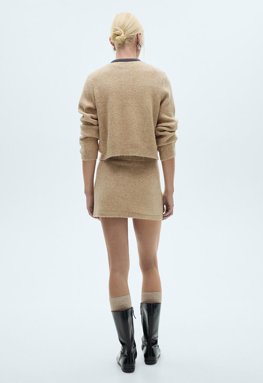 MANGO - Skirt Stella - Medium Brown