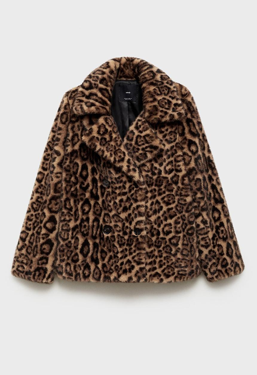 MANGO - Coat Felina - Medium Brown