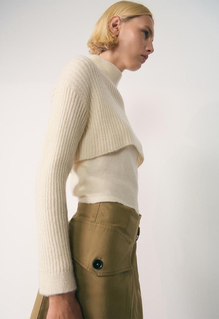 MANGO - Sweater maxim - light beige