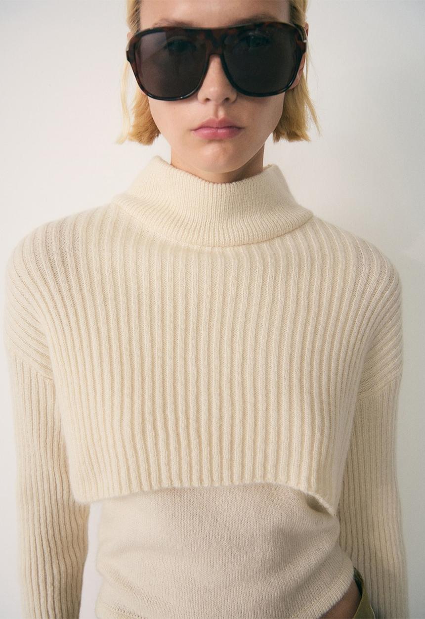 MANGO - Sweater maxim - light beige