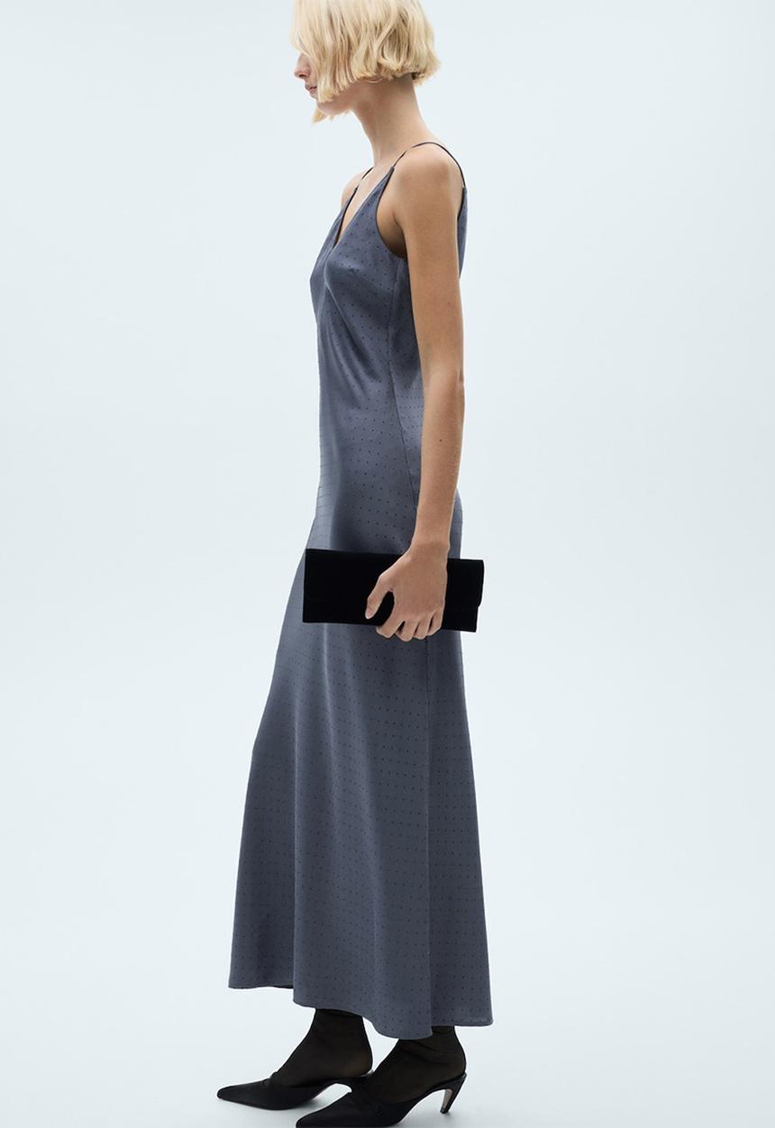 MANGO - Dress Cross - Open Grey