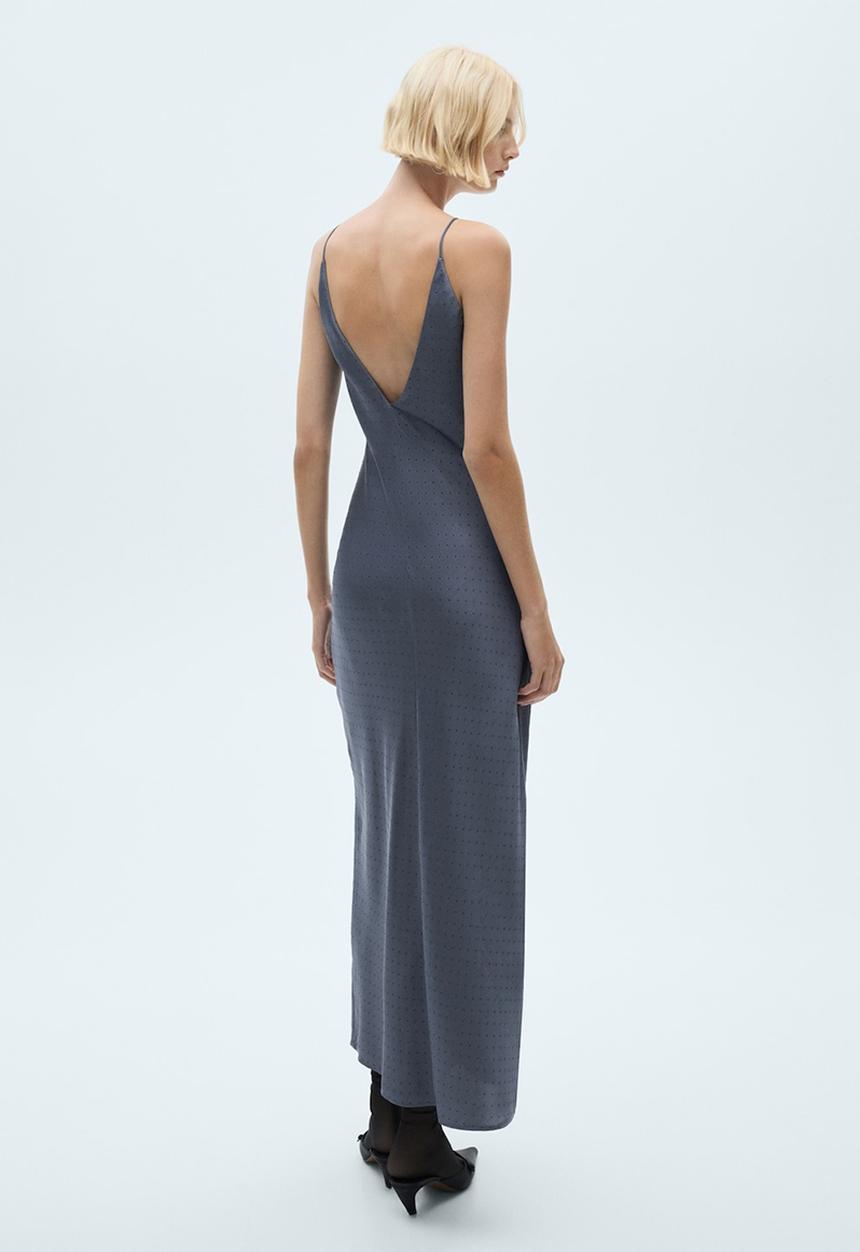 MANGO - Dress Cross - Open Grey