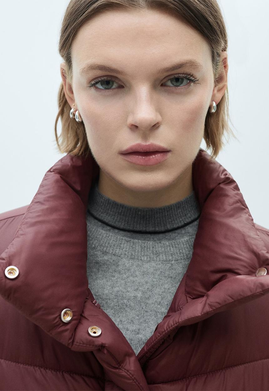 MANGO - Puffer Coat Time - Dark Red