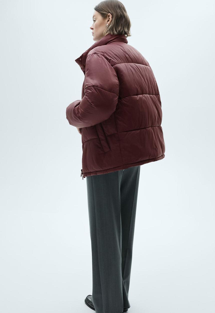 MANGO - Puffer Coat Time - Dark Red