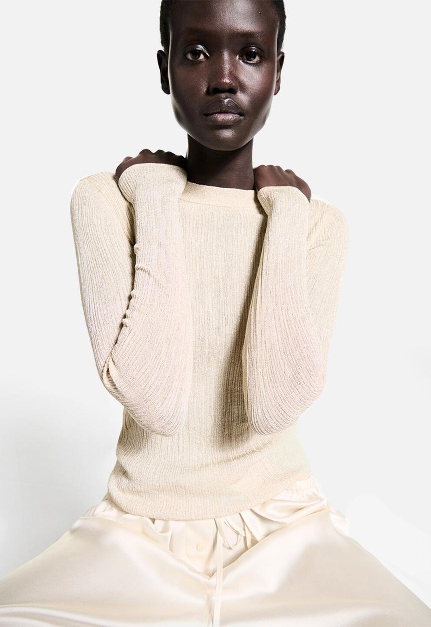 MANGO - Sweater Tung - Gold