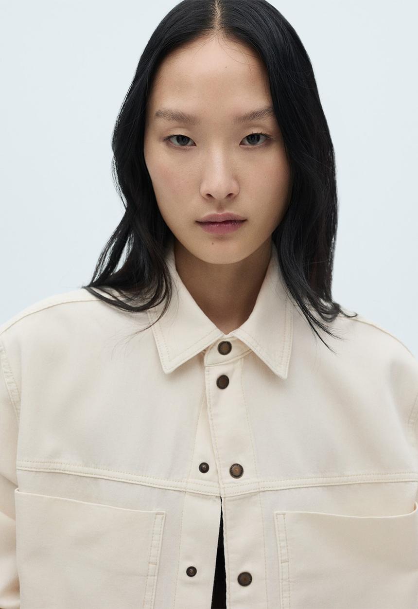 MANGO - Shirt Rock - Light Beige